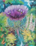 Olga Zakharova Art - Floral - Scottish Thistle