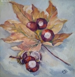 Olga Zakharova Art - Still Life - Chestnut Still Life