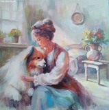 Olga Zakharova Art - Portrait - Warm Love of a Loyal Friend