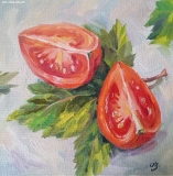 Olga Zakharova Art - Still Life - Fresh Tomatoes