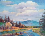 Olga Zakharova Art - Landscape - View from the Window 
