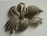 Olga Zakharova Jewellery - Brooches - Vintage1970s Marcasite FloralLeafs Brooch