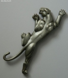 Olga Zakharova Jewellery - Brooches - JJ Huge Climbing Panther Cougar Brooch, Silver Tone
