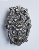 Olga Zakharova Jewellery - Brooches - Vintage Floral Design Silver Brooch